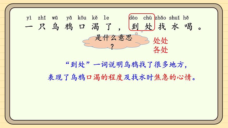 9 乌鸦喝水（第二课时）第7页