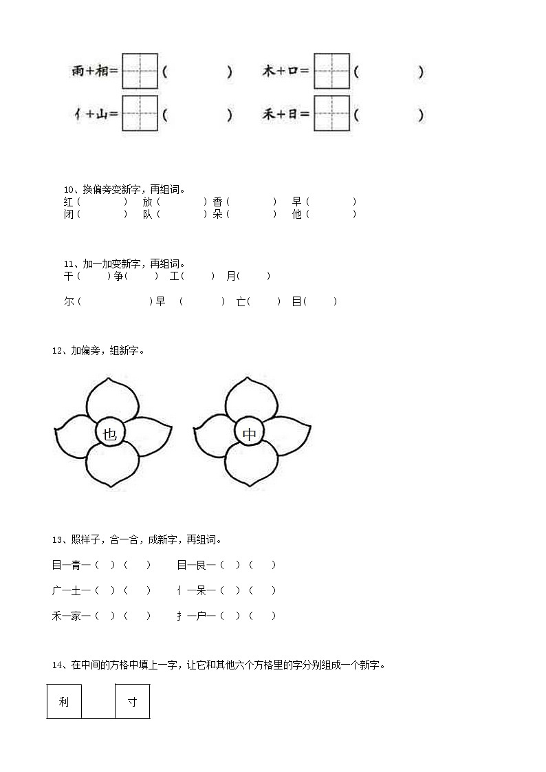 2025届六年级小升初语文专题复习-06汉字字形（13P）（附练习答案解析）第3页