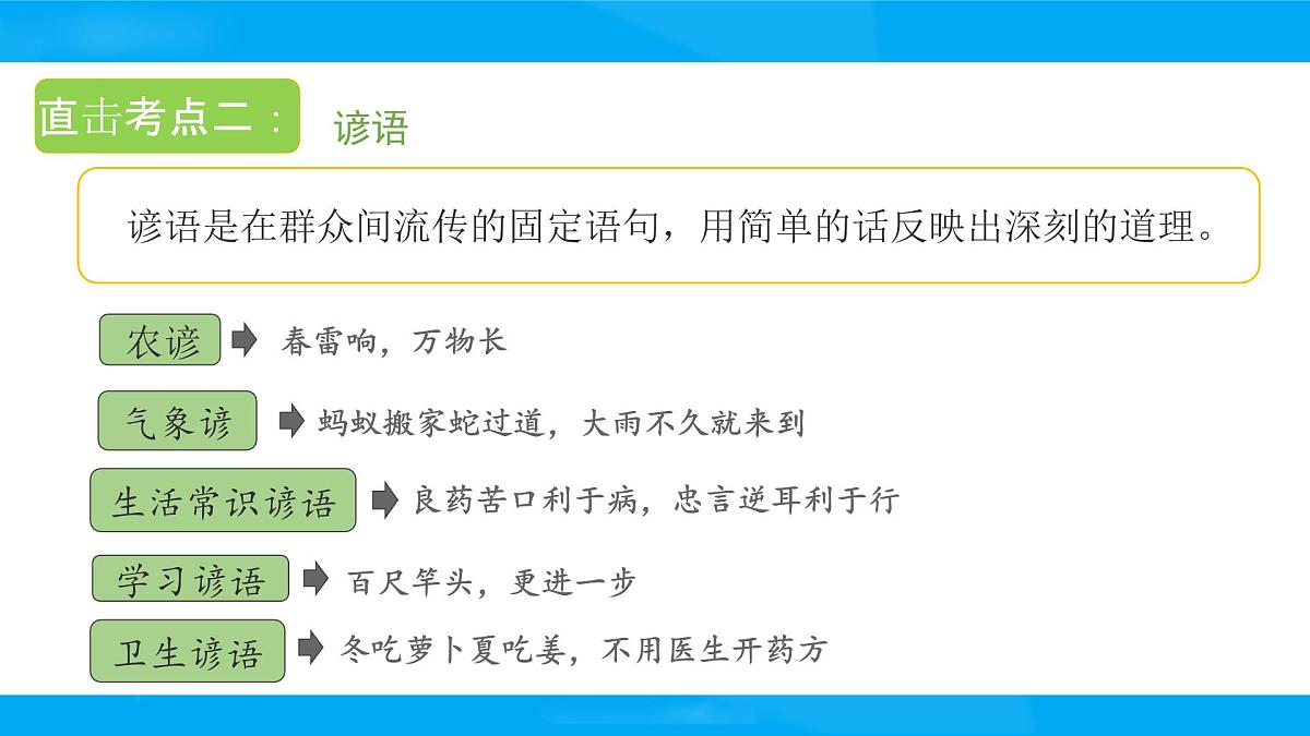 2025六年级小升初语文专题复习-第十讲  积累与运用 课件第6页