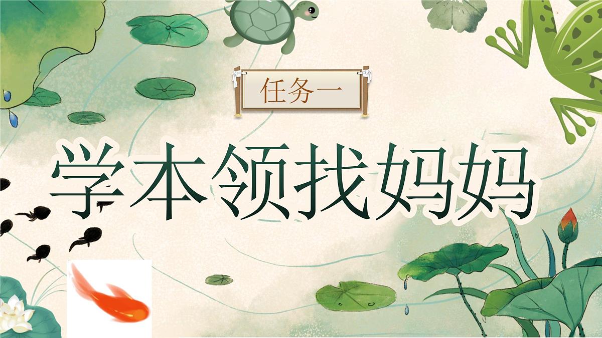 小学语文新部编版二年级上册第一单元阅读1.《小蝌蚪找妈妈》教学课件（2025秋）第2页