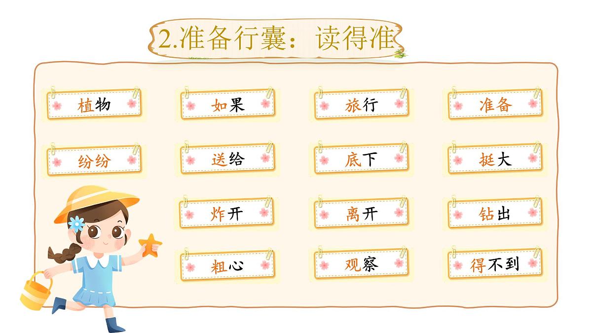 小学语文新部编版二年级上册第一单元阅读3.《植物妈妈有办法》教学课件（2025秋）第6页