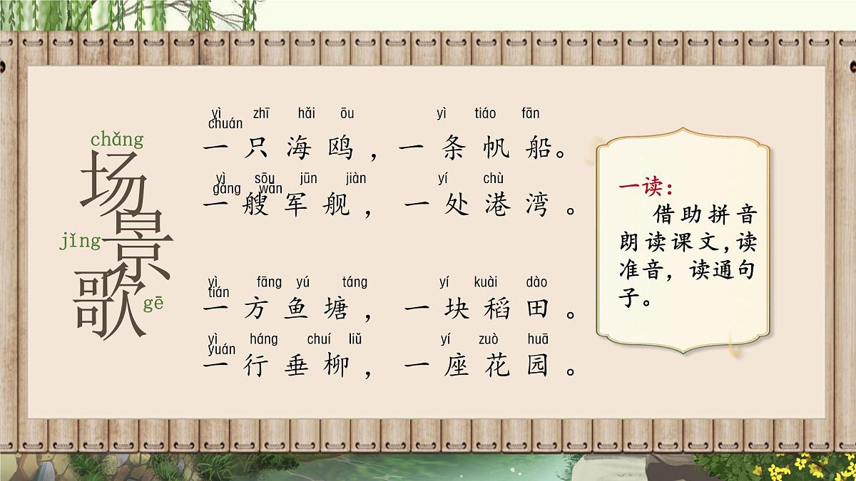 小学语文新部编版二年级上册第二单元识字1.《场景歌》教学课件（2025秋）第3页