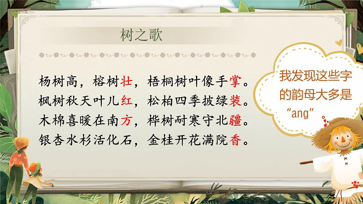 小学语文新部编版二年级上册第二单元识字2.《树之歌》教学课件（2025秋）第7页