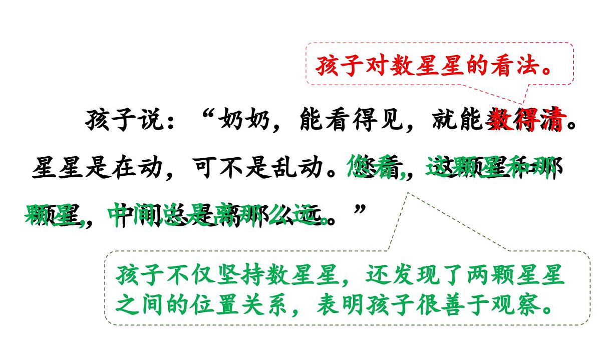 小学语文新部编版二年级上册第三单元阅读6《数星星的孩子》第二课时教学课件（2025秋）第5页