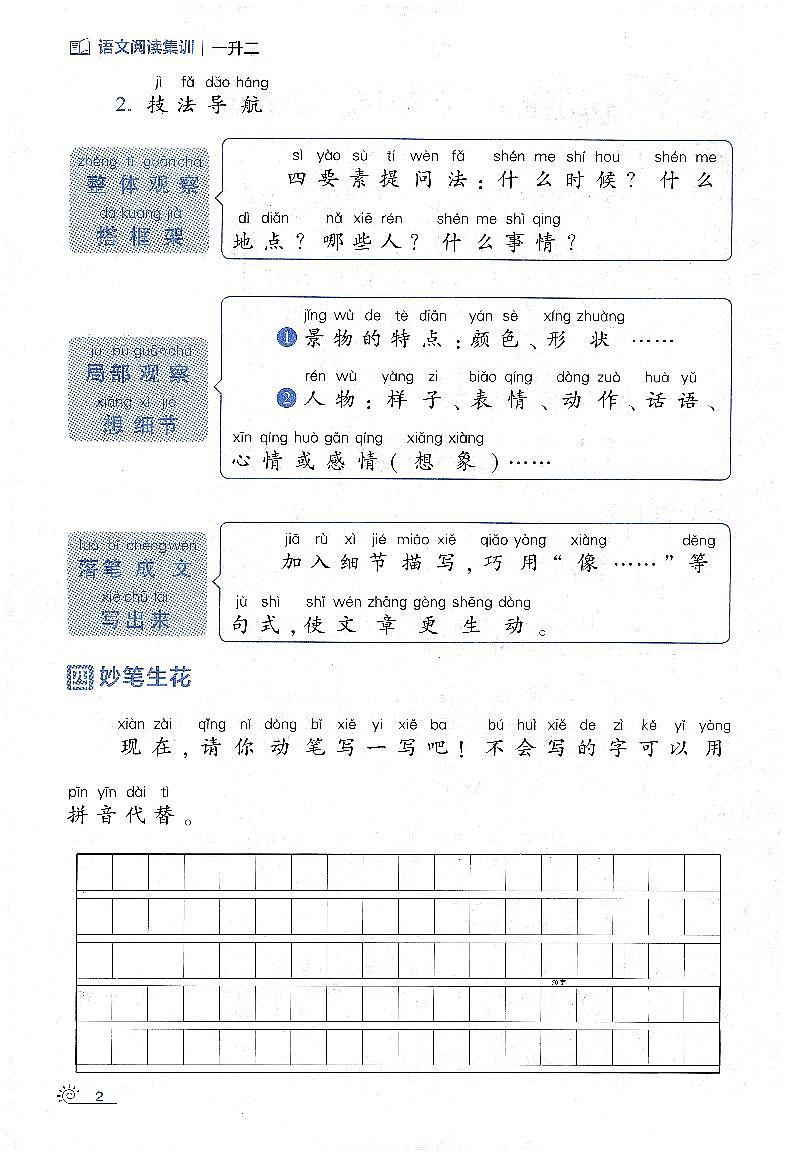 语文（一升二）暑假习作训练（无答案）第2页