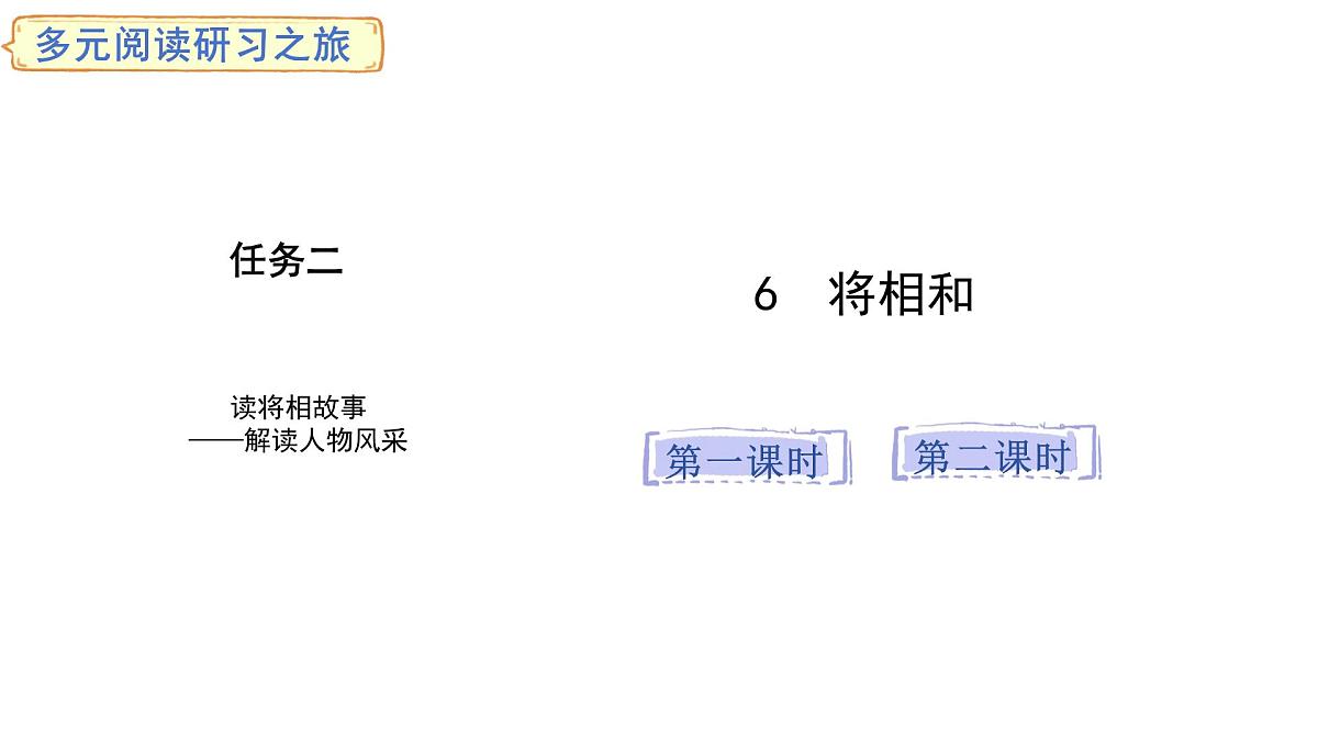 统编版语文五年级上册6.将相和 （课件）第1页
