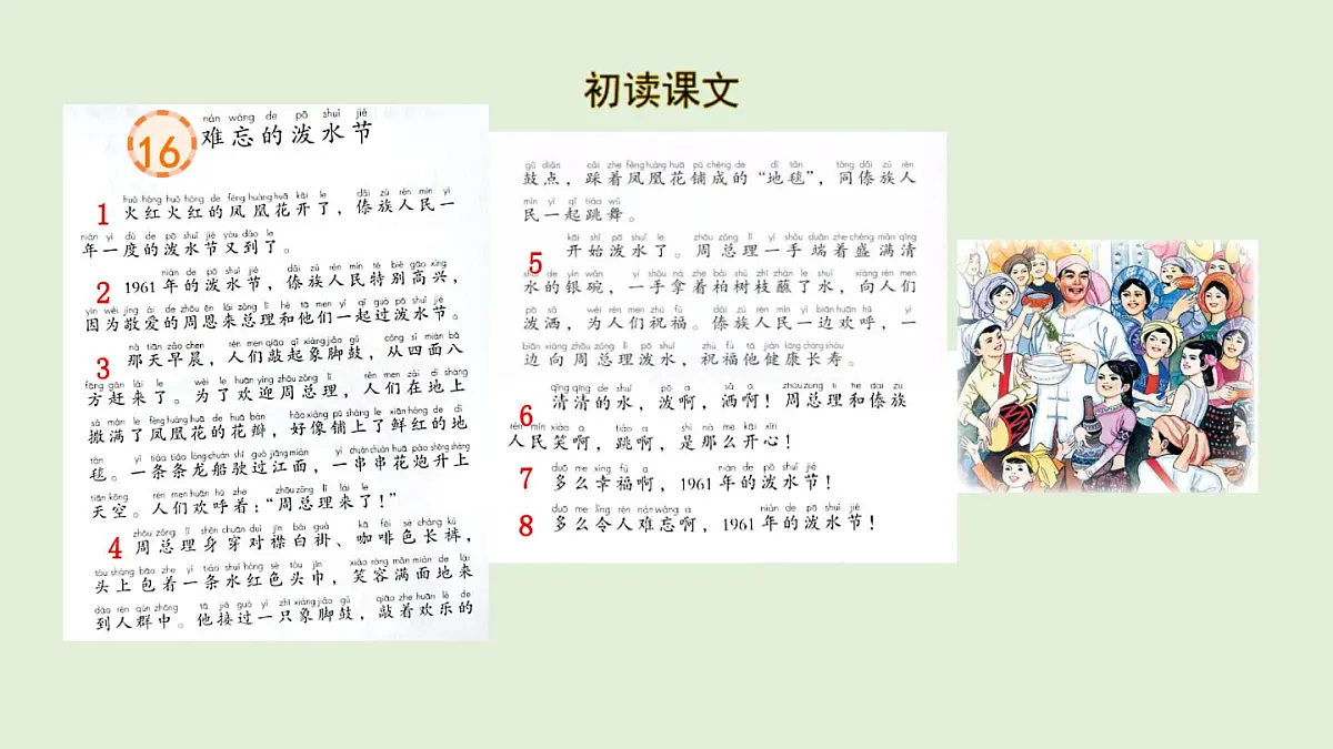 16 难忘的泼水节（课件）2025-2026学年统编版二年级语文上册第5页