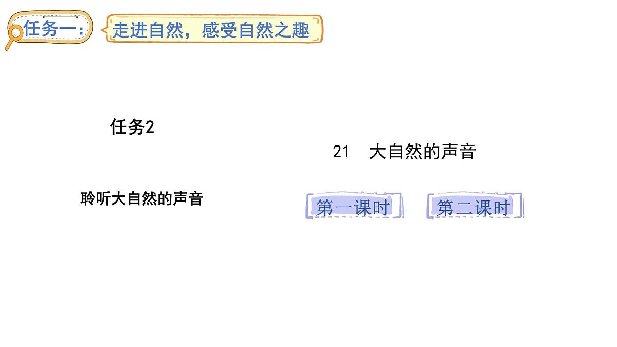 统编版语文三年级上册21.大自然的声音  课件第1页