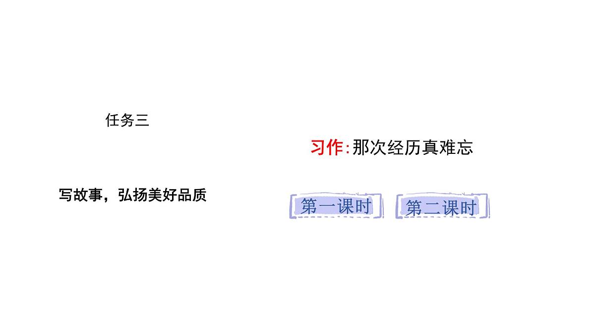 统编版语文三年级上册习作：那次经历真难忘  课件第1页