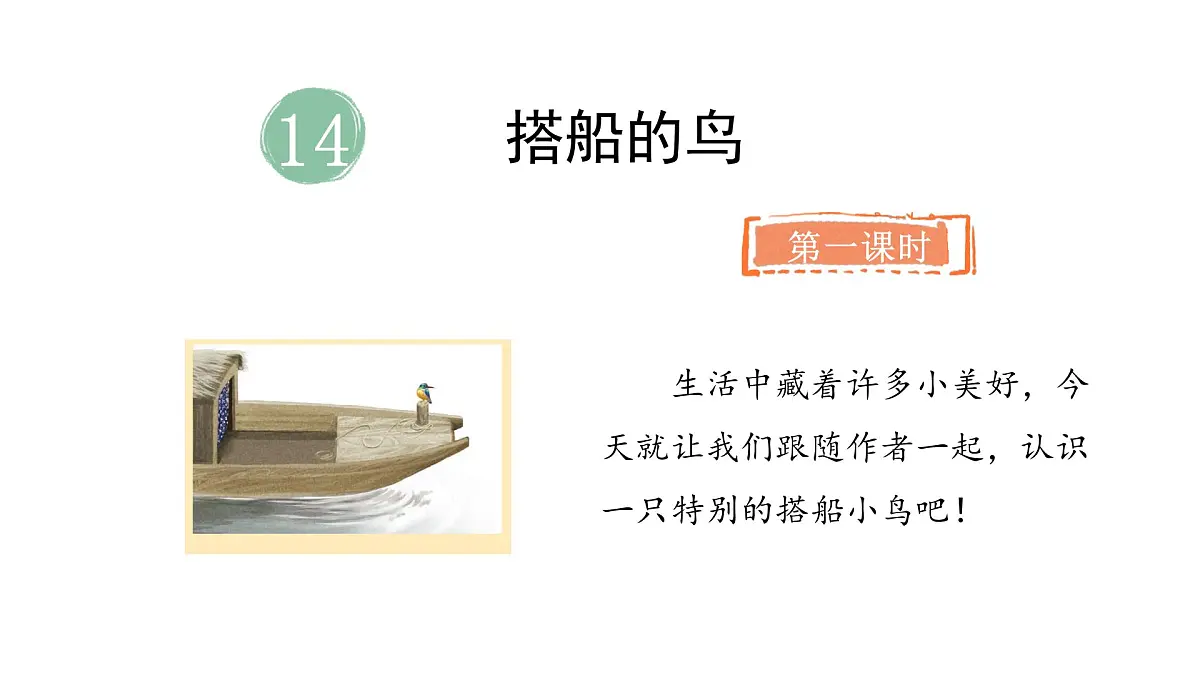 统编版语文三年级上册14.搭船的鸟 课件第5页