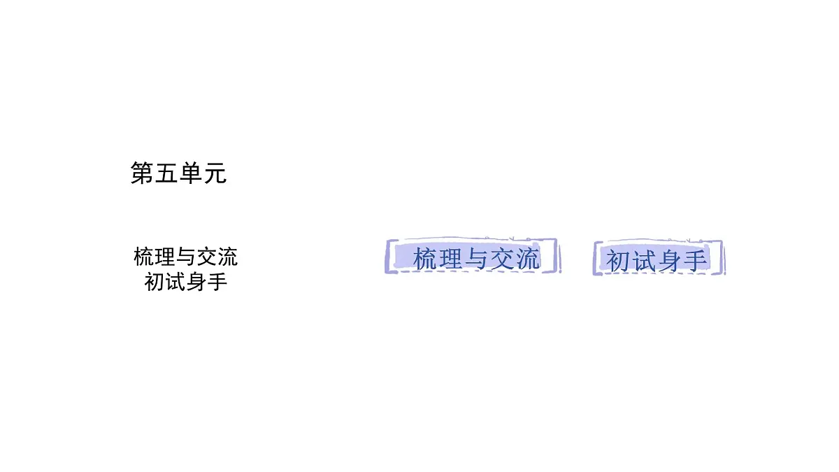 统编版语文三年级上册第五单元梳理与交流 初试身手 课件第1页
