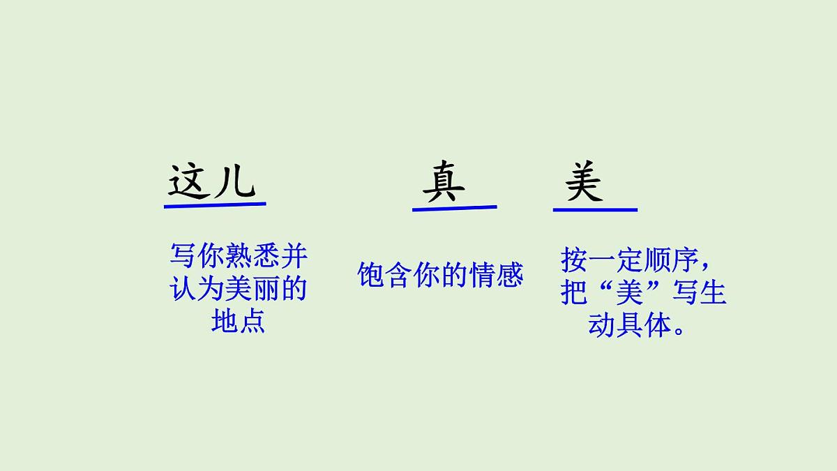 习作：这儿真美（课件）2025-2026学年统编版三年级语文上册第7页