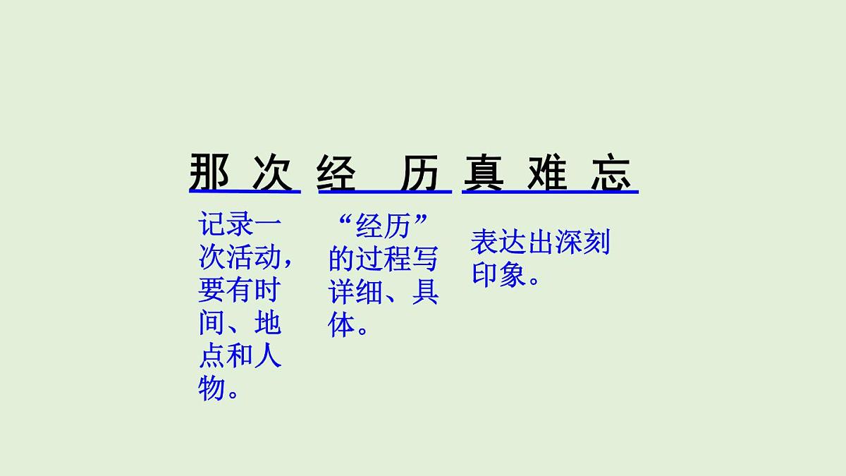 习作：那次经历真难忘（课件）2025-2026学年统编版三年级语文上册第7页
