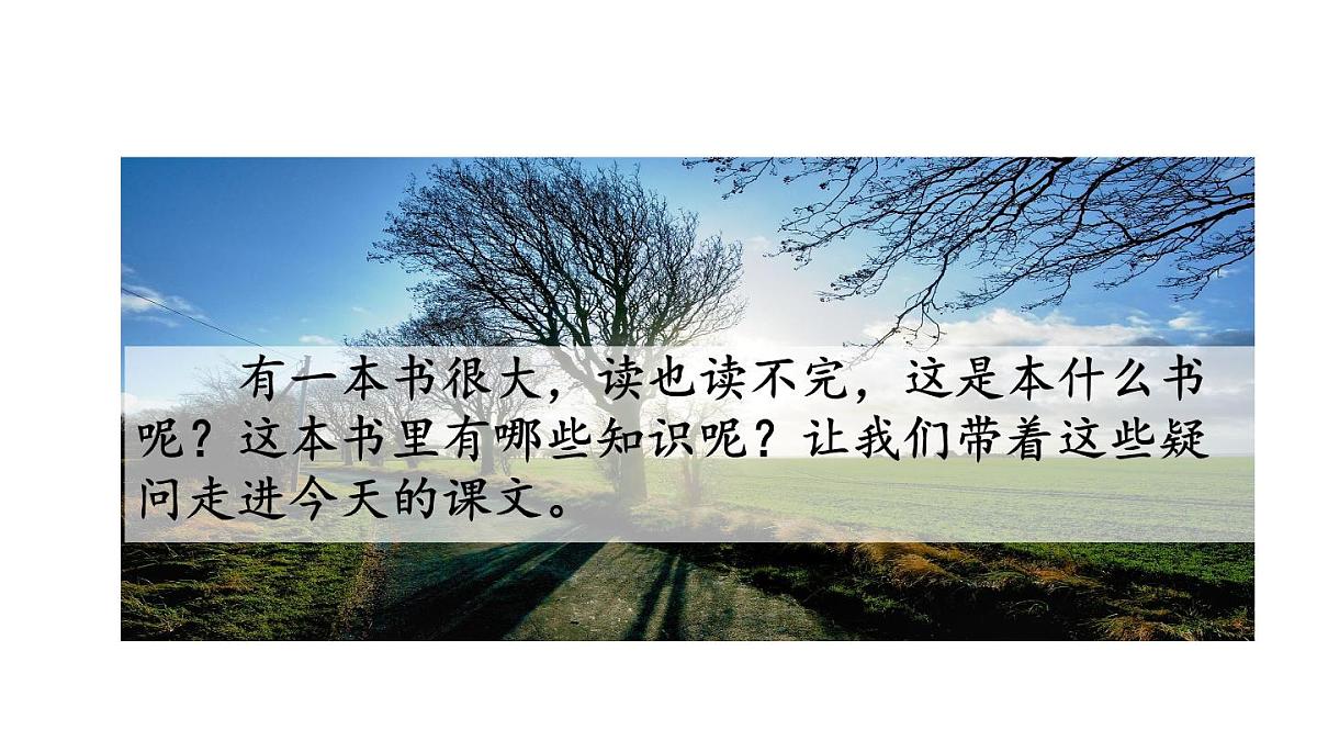 统编版语文三年级上册22 读不完的大书 课件第2页