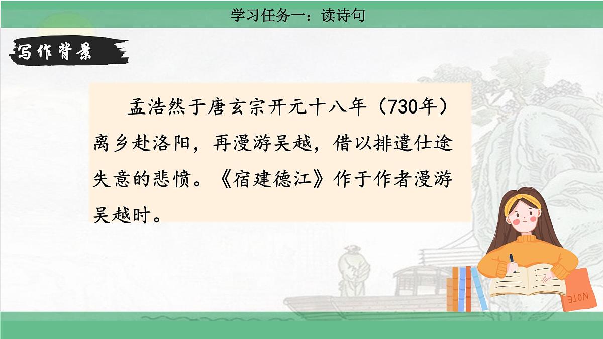【核心素养目标】统编版小语文六上3 《古诗词三首》之《宿建德江》课件第7页