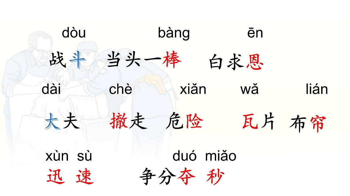 统编版语文三年级上册课件《25 手术台就是阵地》第6页