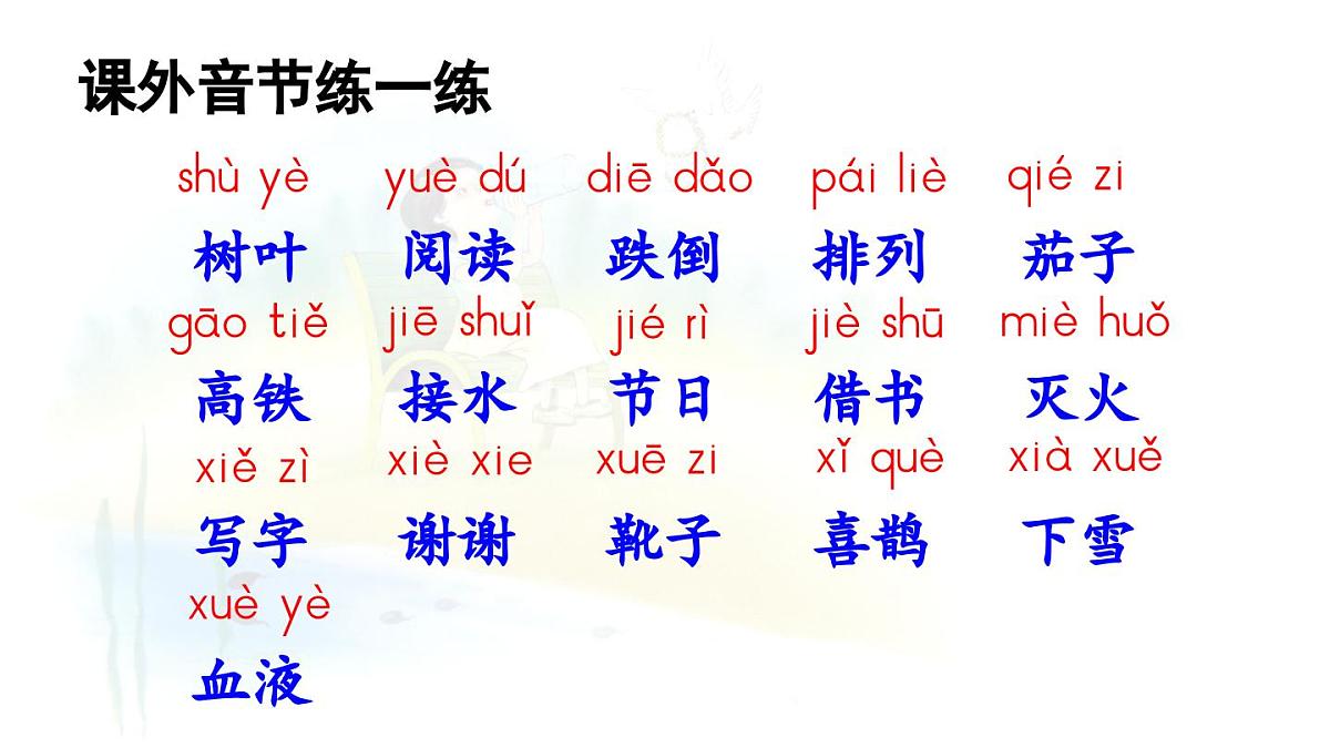 2025秋人教统编版一年级上册语文第4单元4.12《ie üe er》第2课时课件第4页