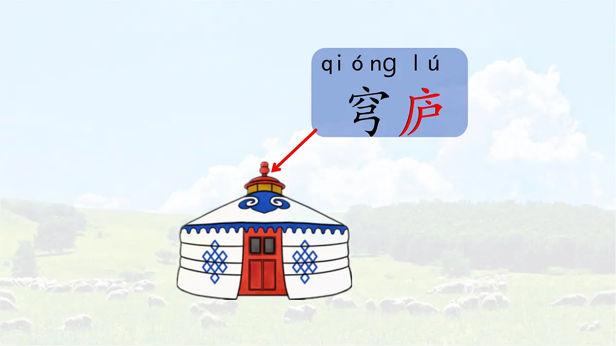 统编版语文二年级上册课件《18 古诗二首-敕勒歌》第4页