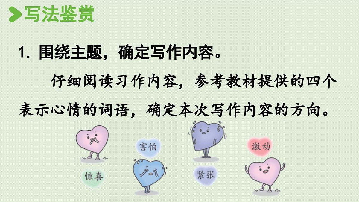 2025秋最新教材统编版语文四年级（上）第八单元-《习作：我的心儿怦怦跳》第1课时第6页