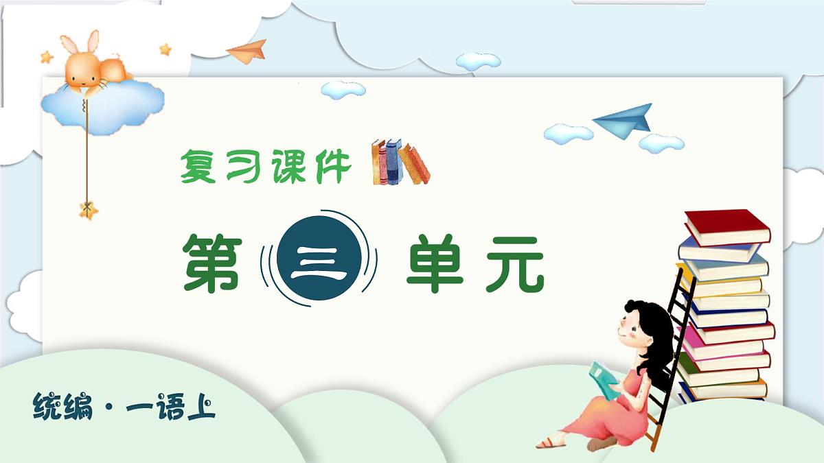 小学  语文  统编版（2024）  一年级上册（2024）  第三单元 汉语拼音第三单元复习课件第1页