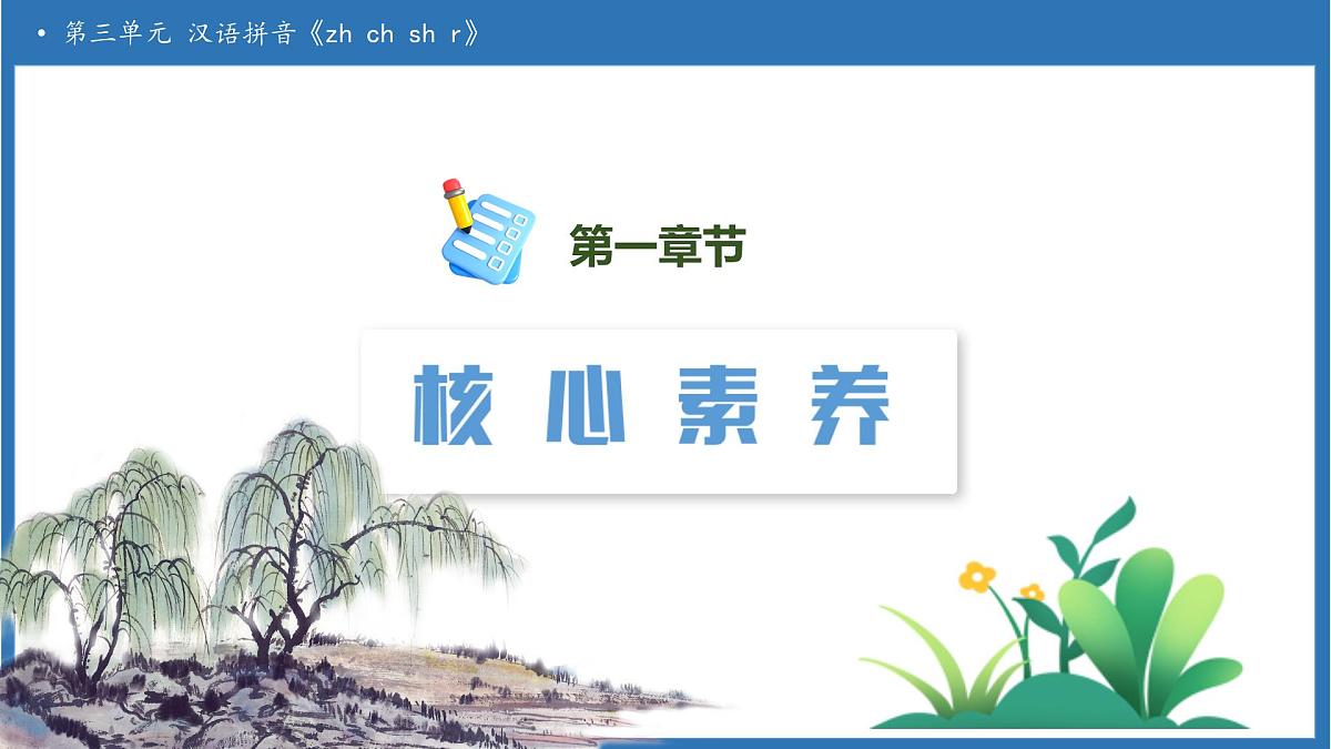 【任务型备课】统编版语文一上-汉语拼音8. zh ch sh r（第2课时）（课件）第3页