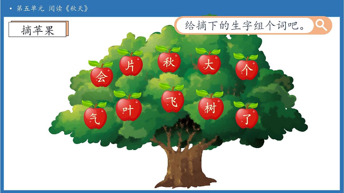 【任务型备课】统编版语文一上-阅读1. 秋天（第2课时）（课件）第8页
