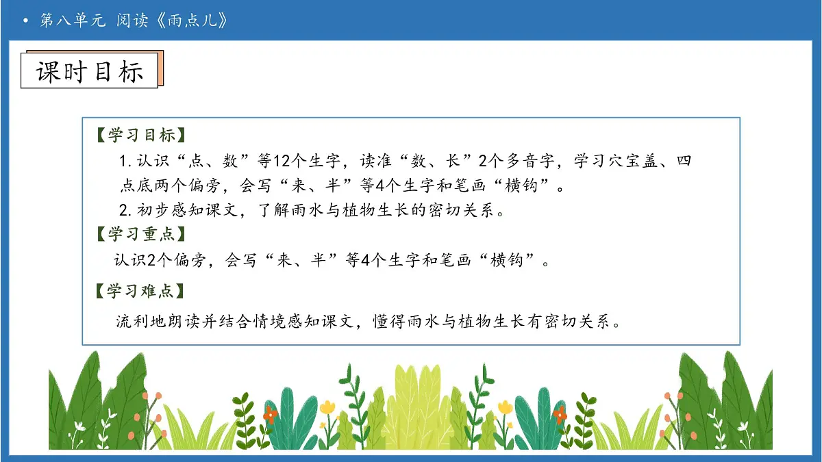 【任务型备课】统编版语文一上-阅读10. 雨点儿（第1课时）（课件）第5页