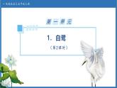 【任务型备课】统编版语文五年级上册-1. 白鹭（第2课时）（课件+教案+作业）