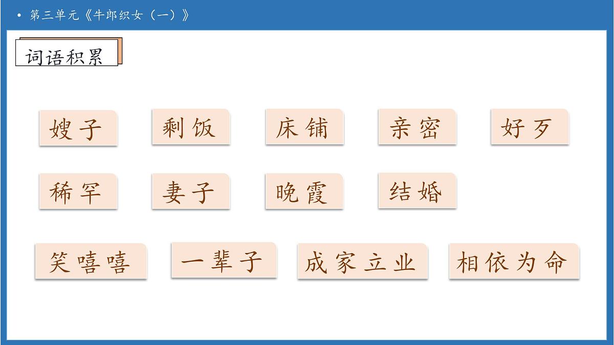 【任务型备课】统编版语文五年级上册-10. 牛郎织女（一）（第2课时）（课件）第8页