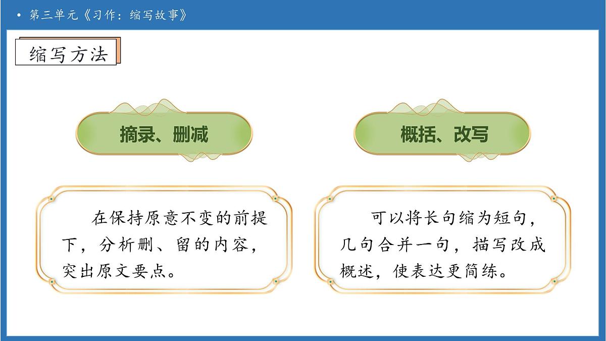 【任务型备课】统编版语文五年级上册-习作：缩写故事（课件）第8页