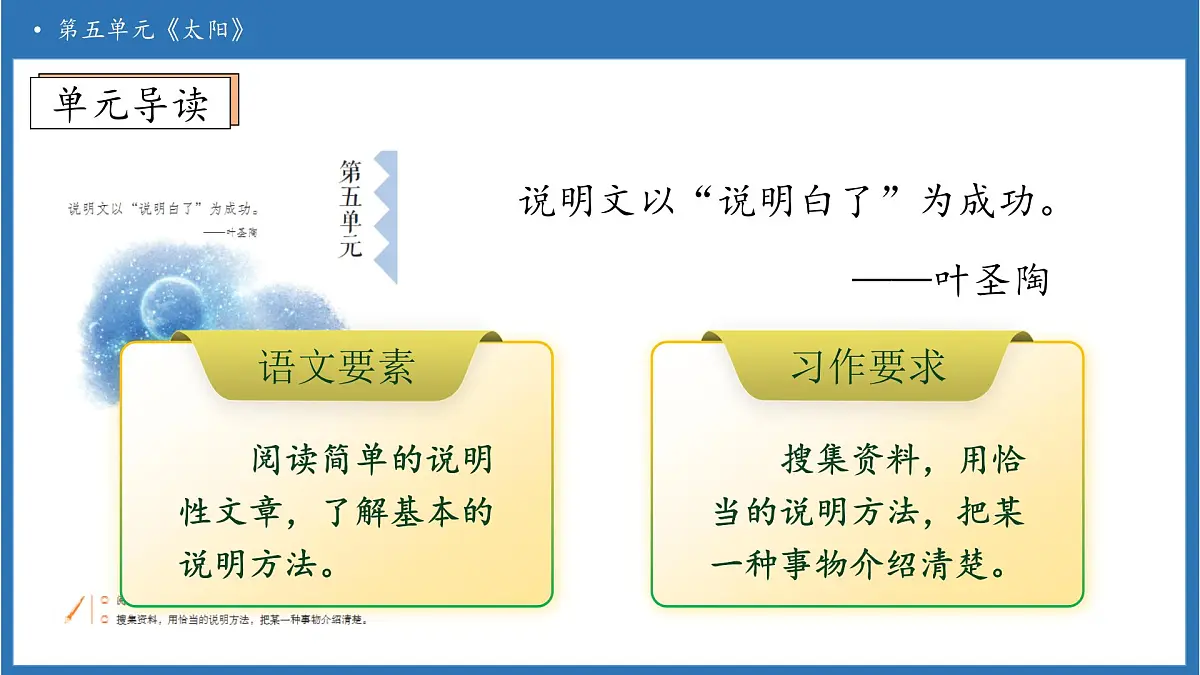 【任务型备课】统编版语文五年级上册-16. 太阳（第1课时）（课件）第4页