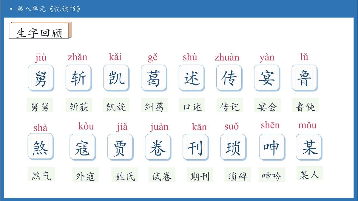 【任务型备课】统编版语文五年级上册-25. 忆读书（第2课时）（课件）第7页