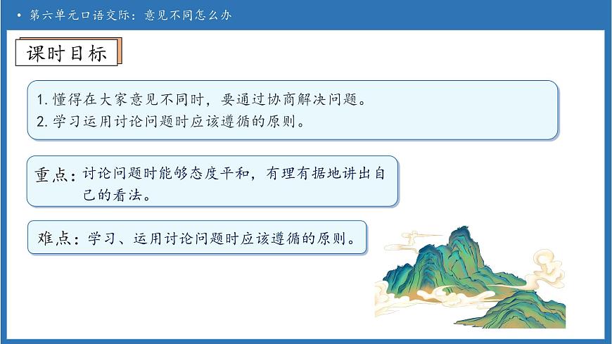 【任务型备课】统编版语文六上-口语交际：意见不同怎么办（课件）第5页