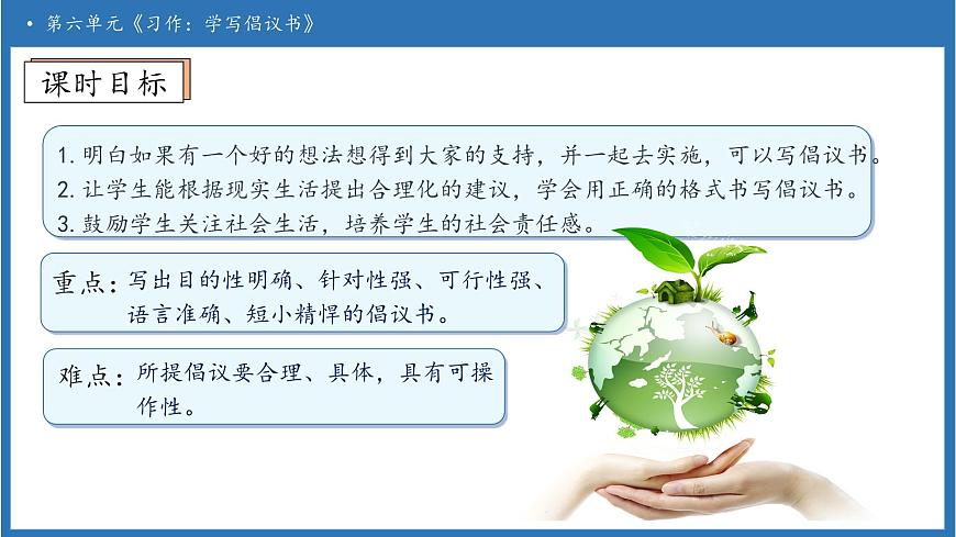 【任务型备课】统编版语文六上-习作：学写倡议书（课件）第6页