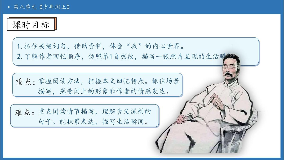 【任务型备课】统编版语文六上-25. 少年闰土（第2课时）（课件）第6页