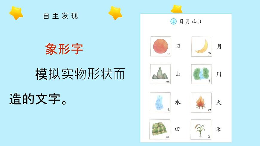 部编版小学语文一年级上册4 日月山川课件第3页