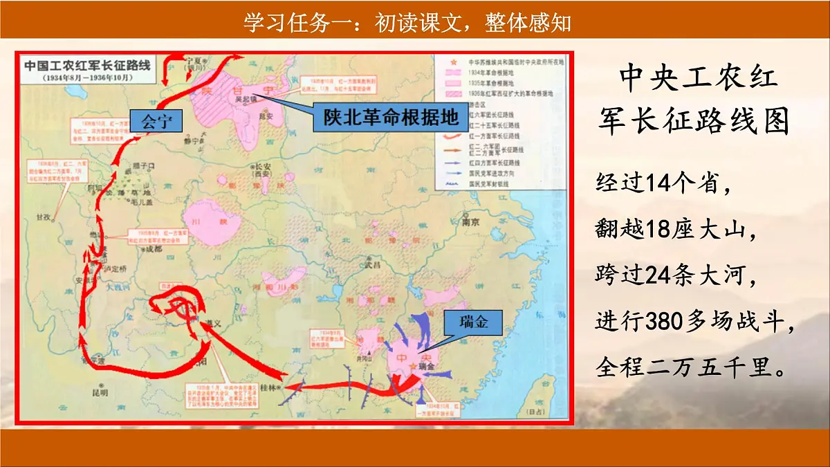 【核心素养目标】部编版小学语文六上 5《七律·长征》课件第4页