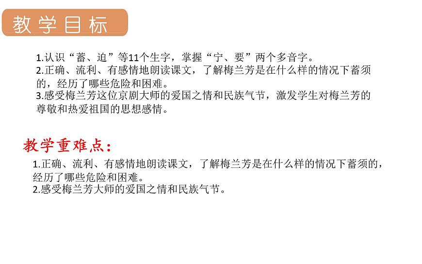 人教统编版25秋新教材小学四年级语文上册第七单元23.梅兰芳蓄须课件第2页