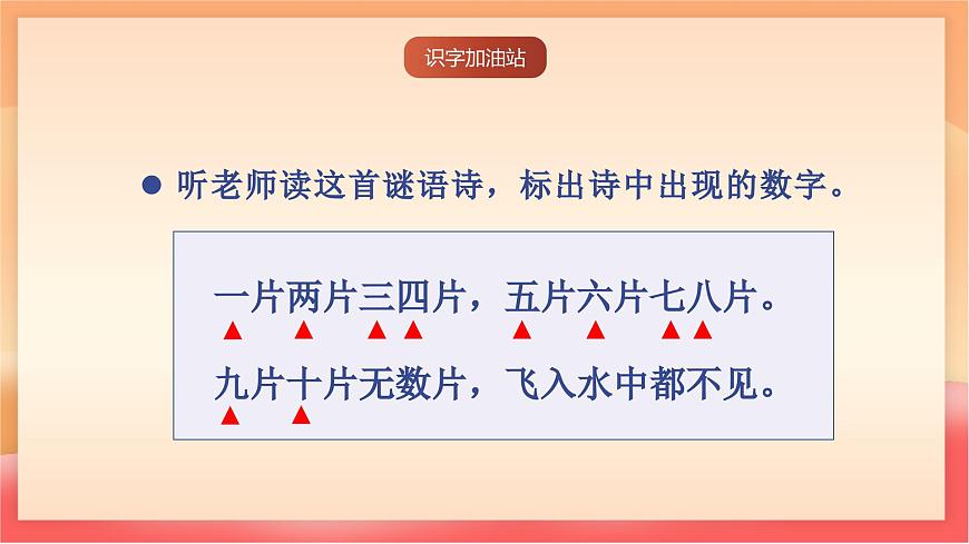 人教部编版（五四制）语文一年级上册（2024）第一单元《语文园地一》 课件第5页