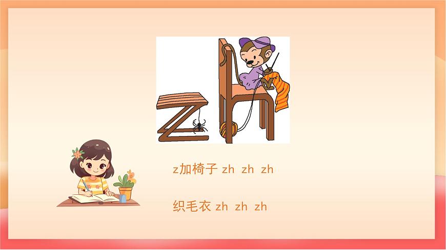 人教部编版（五四制）语文一年级上册（2024） 汉语拼音8《zh ch sh r》 课件第8页