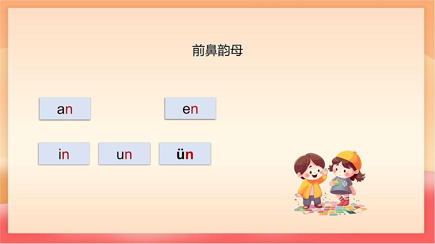 人教部编版（五四制）语文一年级上册（2024） 汉语拼音13《an en in un ün》 课件第4页