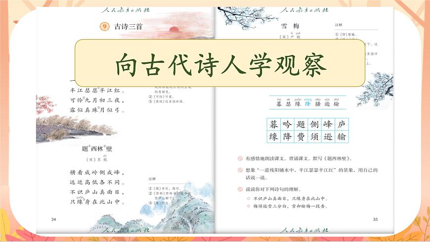 【课件】统编四上第3单元第9课《古诗三首》（温石坪）第5页