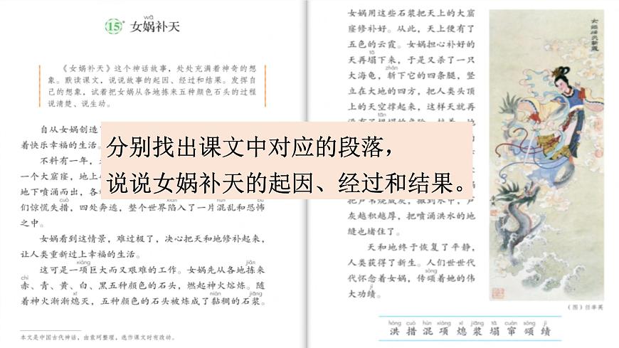 【课件】统编四上第4单元《女娲补天》第4页