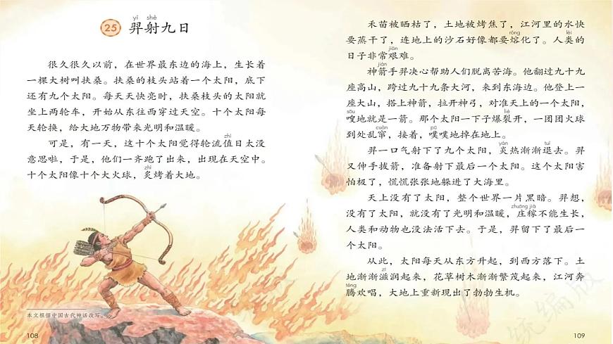 【课件】统编语文四上第4单元《盘古开天地》第2页