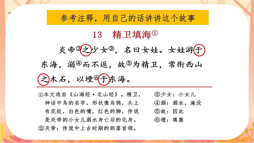【课件】统编四上第4单元《精卫填海》（温石坪）第4页