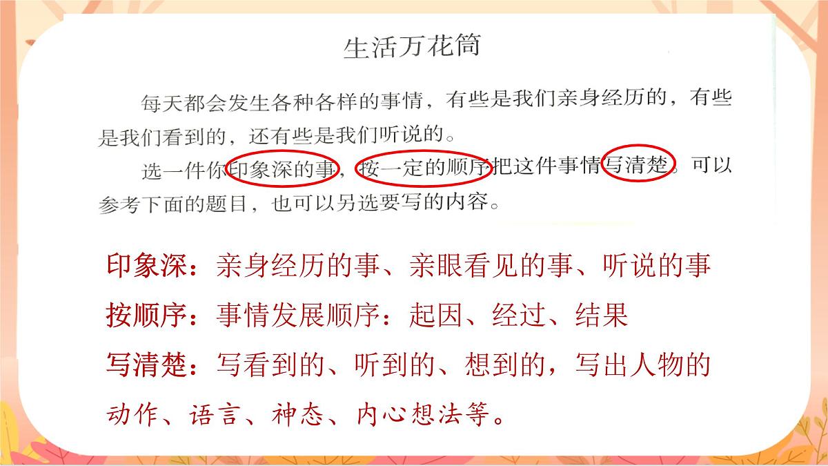 【课件】统编四上第5单元习作《生活万花筒》第4页