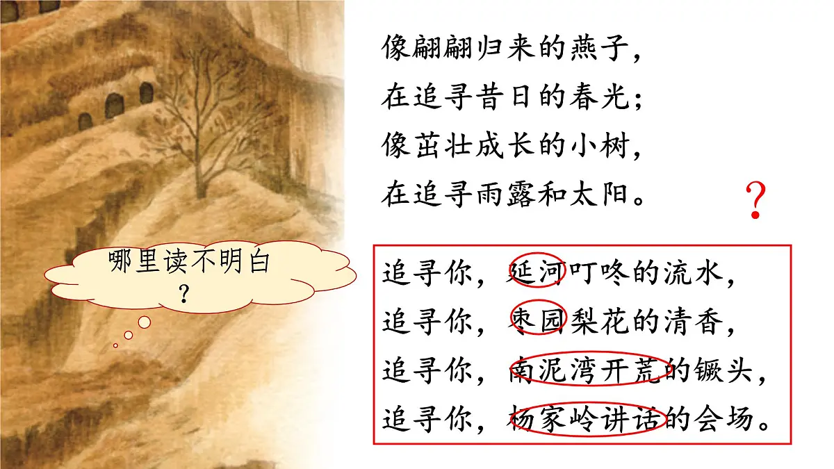 【课件】统编四上第7单元《延安，我把你追寻》第6页