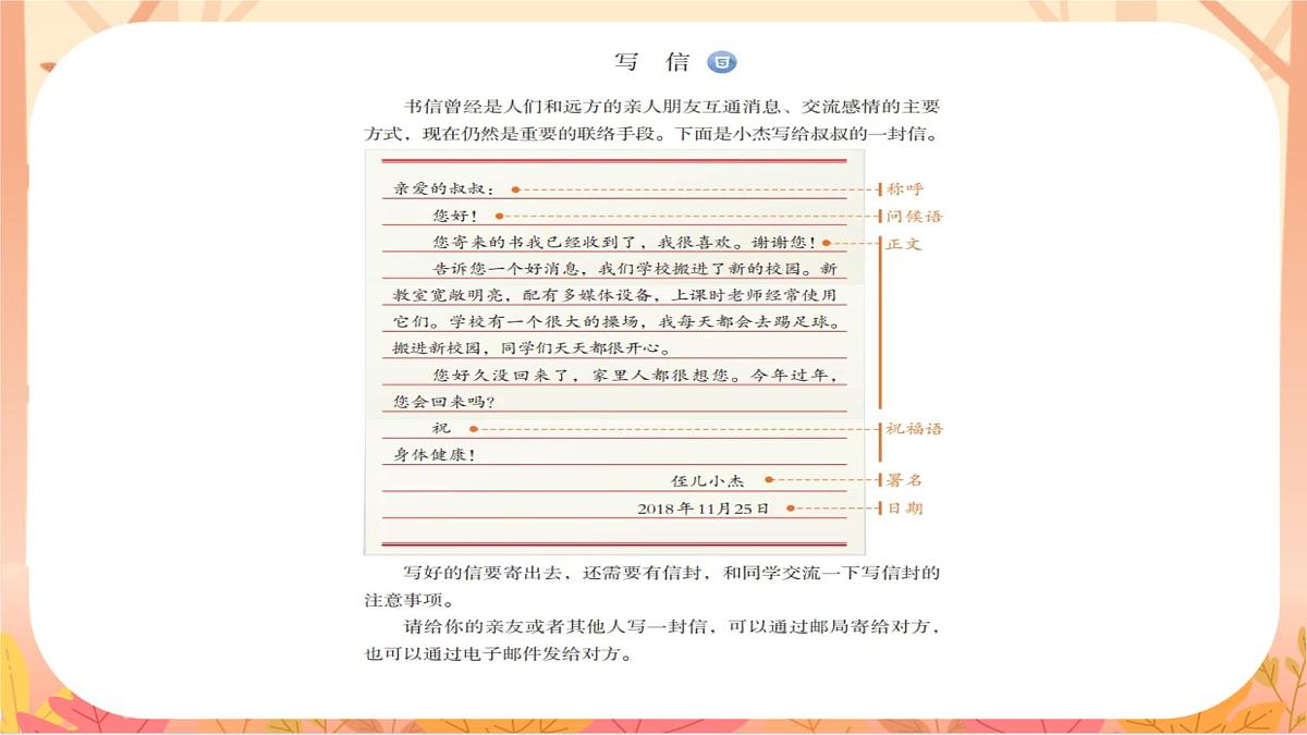 【课件】统编四上第7单元习作《写信》第2页