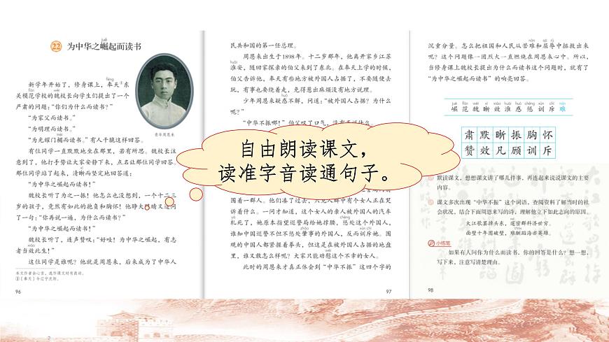 【课件】统编四上第7单元《为中华之崛起而读书》第4页