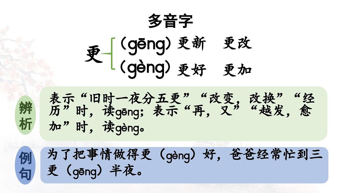 24人教统编版小学五年级语文上册第七单元21.古诗词三首第1课时  课件第6页